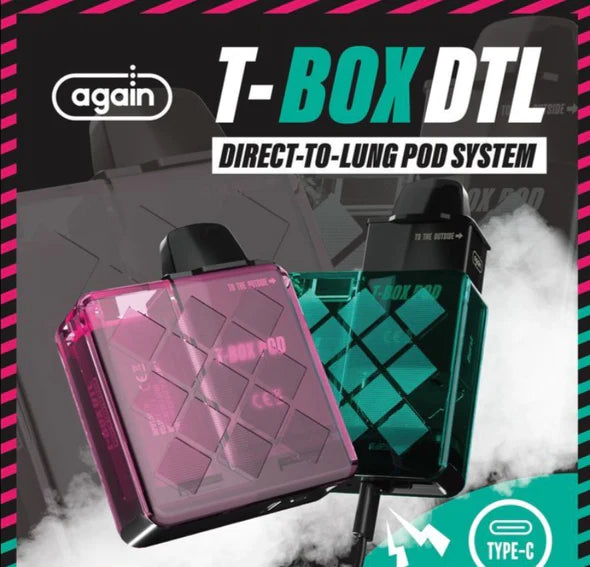 AGAIN T-Box Pod Kit Disposable Vape | Dubai | Abu Dhabi | Same Day Delivery