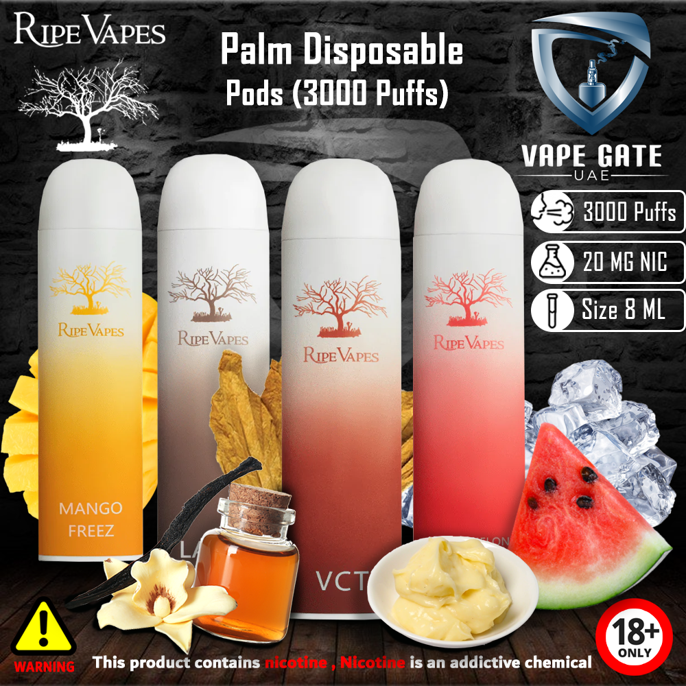 Ripe Vape Palm Disposable Pods (3000 Puffs) | Dubai Same Day Delivery ...
