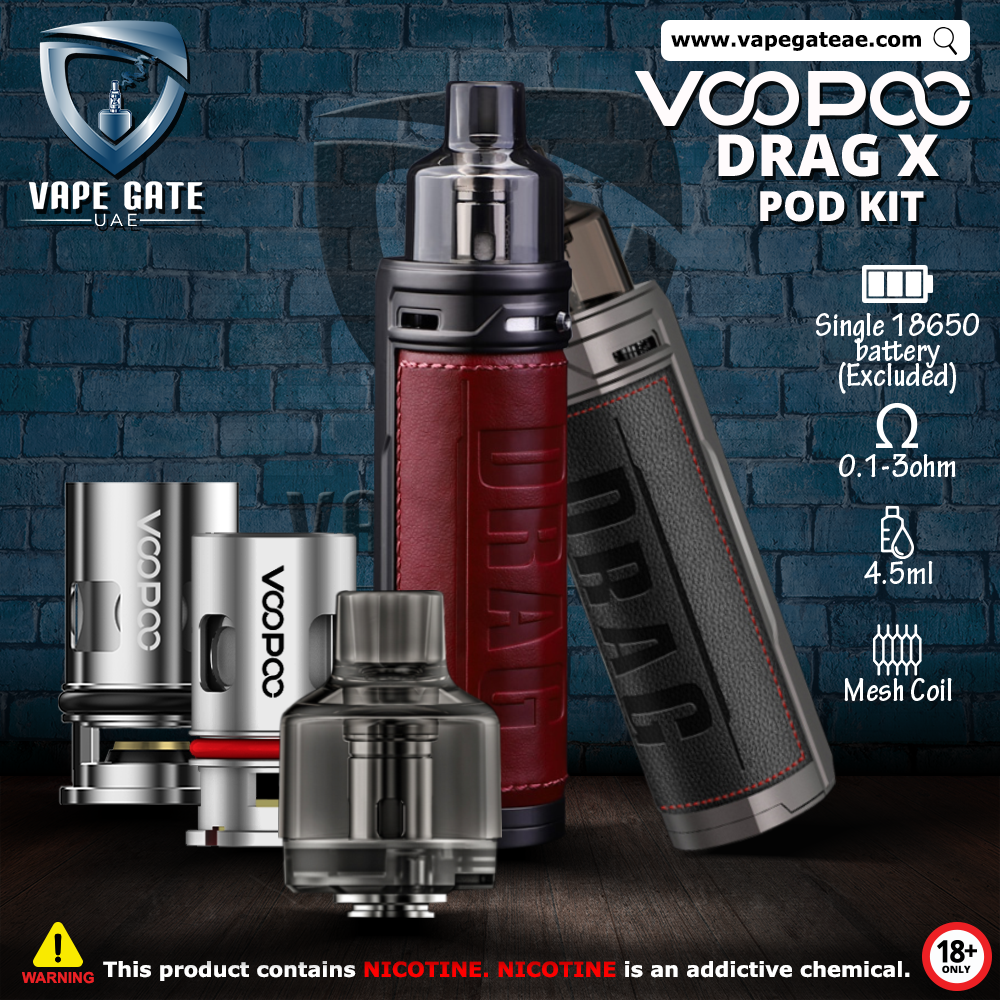 Voopoo Drag X 80W Pod Kit | Dubai & Abu Dhabi UAE | Vape Gate UAE