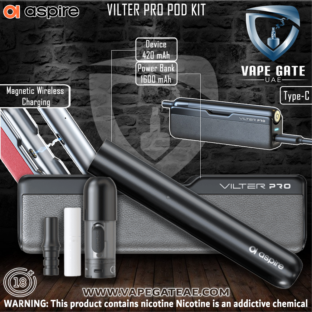 ASPIRE VILTER 450MAH POD KIT | Vape Gate UAE | Same Day Delivery Dubai ...