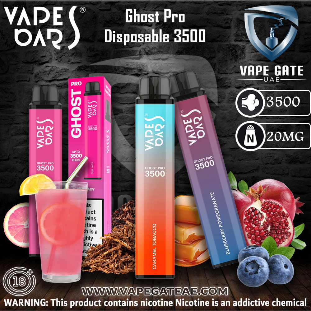 Puff Gate Vapes Bar - Ghost Pro Disposable (3500 Puffs) | Dubai & Abu Dhabi ...